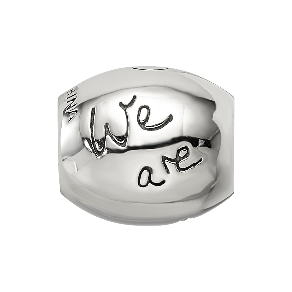 Sterling Silver Reflections Antiqued We Are Family Flower Bead
