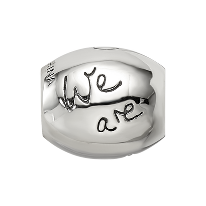 Sterling Silver Reflections Antiqued We Are Family Flower Bead