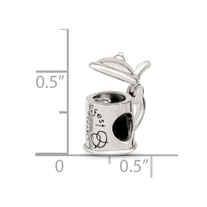 Sterling Silver Reflections Octoberfest Beer Stein Bead