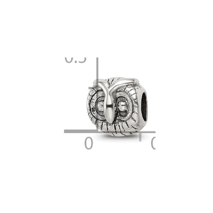 Sterling Silver Reflections Owl Head Bead