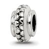 Sterling Silver Reflections Polished Grooved Gripper Bead