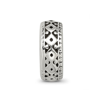 Sterling Silver Reflections Antiqued Bali Gripper Bead