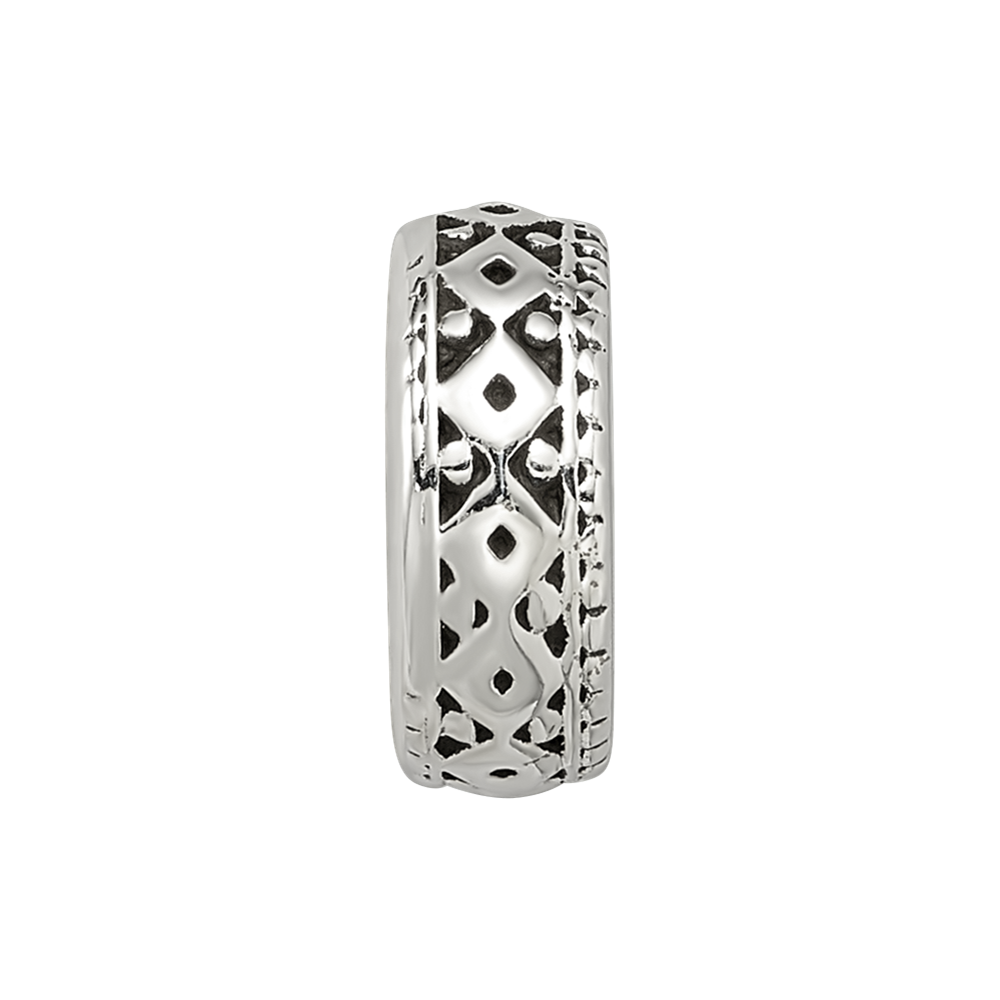 Sterling Silver Reflections Antiqued Bali Gripper Bead