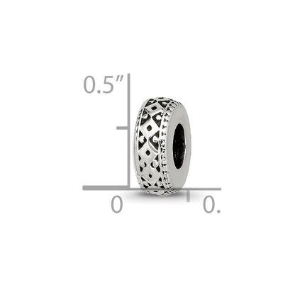 Sterling Silver Reflections Antiqued Bali Gripper Bead