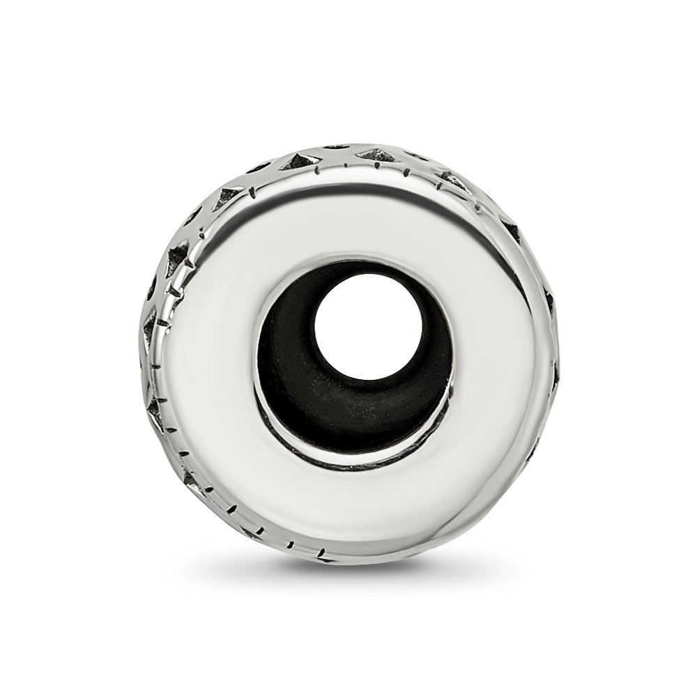 Sterling Silver Reflections Antiqued Bali Gripper Bead