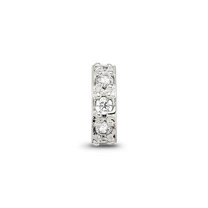 Sterling Silver Reflections CZ Spacer Bead