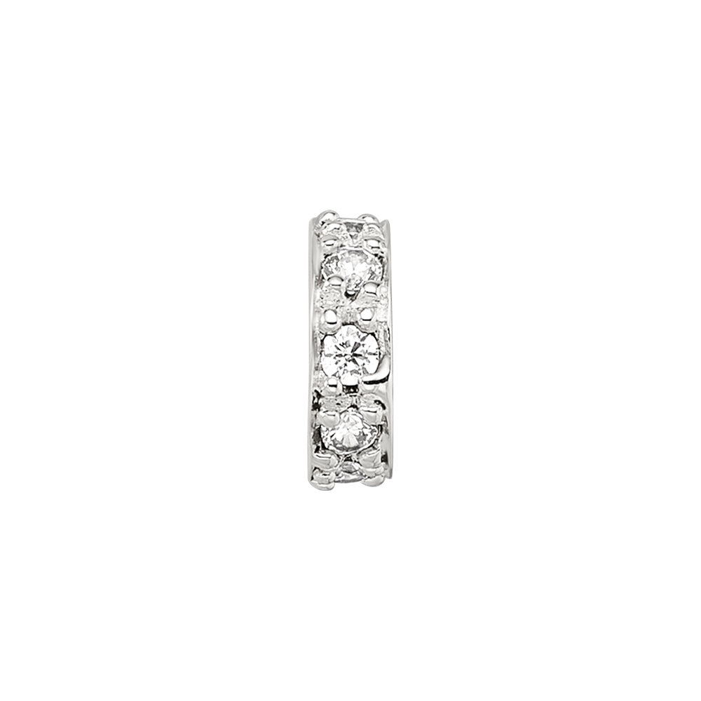 Sterling Silver Reflections CZ Spacer Bead