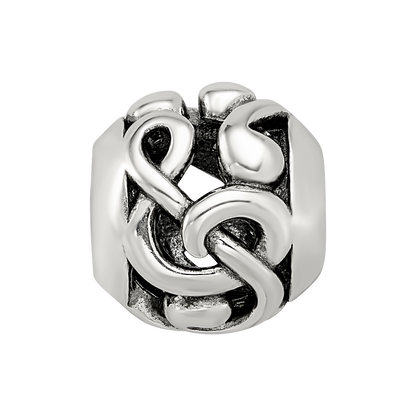 Sterling Silver Reflections Musical Notes Bead