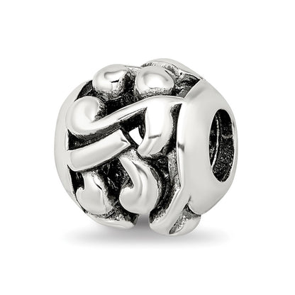 Sterling Silver Reflections Musical Notes Bead
