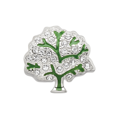 Sterling Silver Reflections Crystal Tree Bead