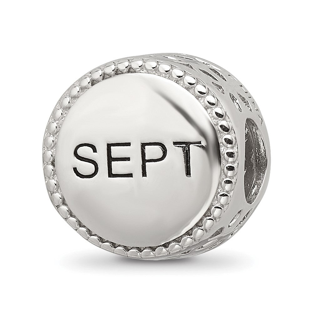 Sterling Silver Reflections Rhodium-plated September Flower Bead