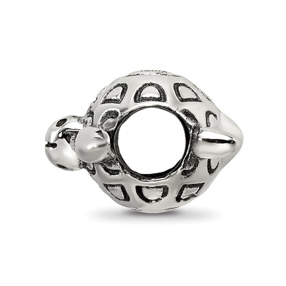 Sterling Silver Reflections Antiqued Turtle Bead