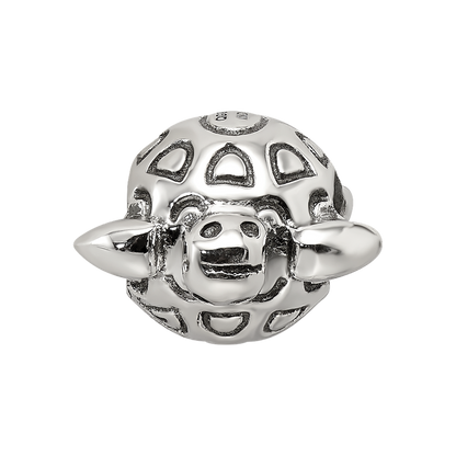 Sterling Silver Reflections Antiqued Turtle Bead