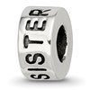 Sterling Silver Reflections Antiqued Sister Bead