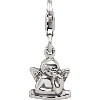 Sterling Silver Reflections Antiqued Ornate Charm