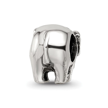 Sterling Silver Reflections Antiqued Elephant Bead