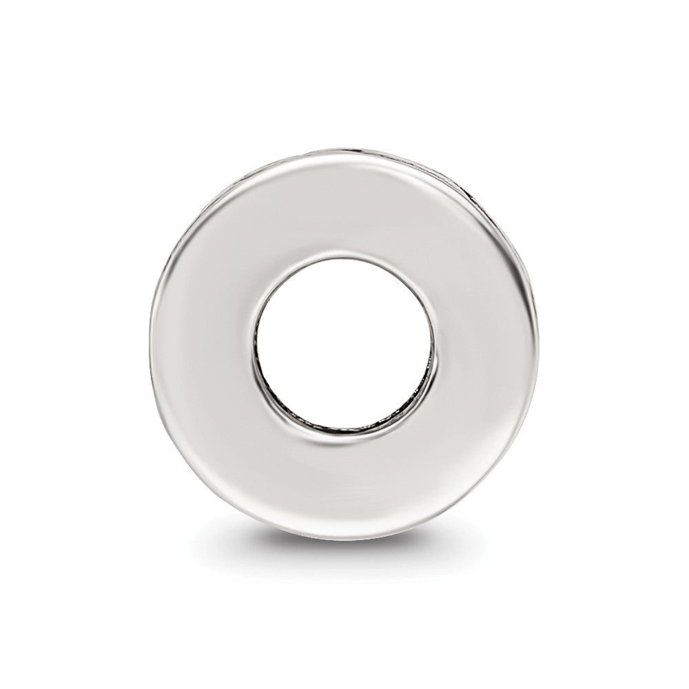 Sterling Silver Reflections Antiqued Small Chain Pattern Bead