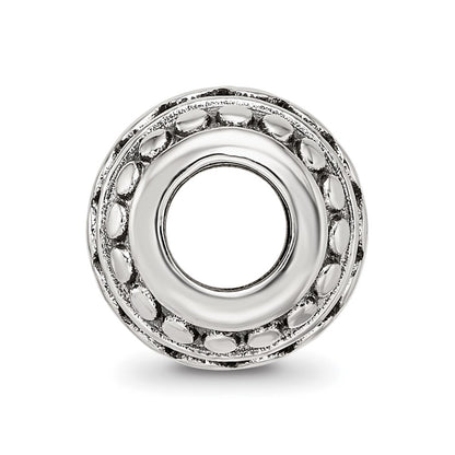 Sterling Silver Reflections Antiqued Large Chain Pattern Bead