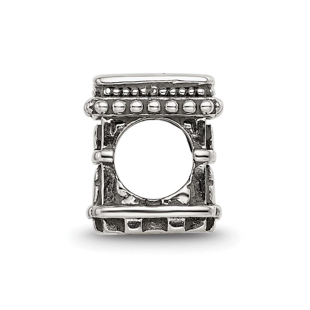 Sterling Silver Reflections Antiqued Arc De Triomphe Bead