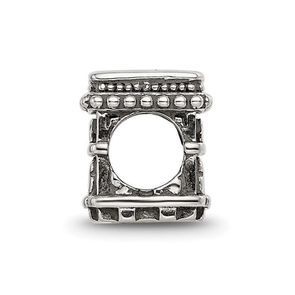 Sterling Silver Reflections Antiqued Arc De Triomphe Bead