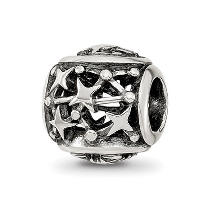 Sterling Silver Reflections Antiqued Zodiac Scorpio Bead