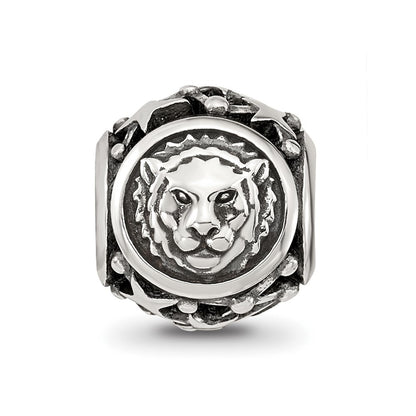Sterling Silver Reflections Antiqued Zodiac Leo Bead
