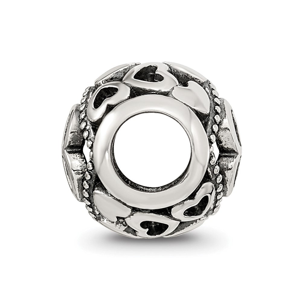 Sterling Silver Reflections CZ Letter B Bead
