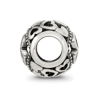 Sterling Silver Reflections CZ Letter B Bead