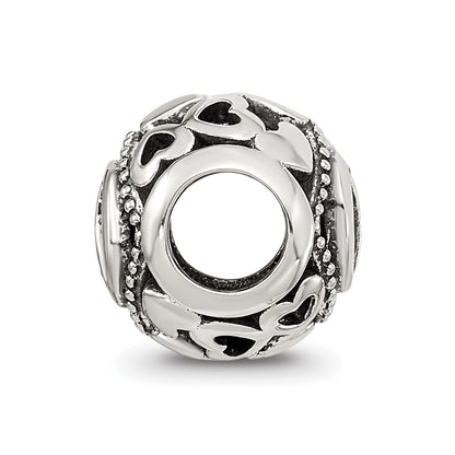 Sterling Silver Reflections CZ Letter D Bead