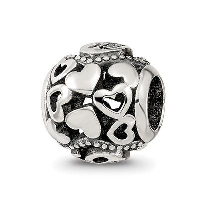 Sterling Silver Reflections CZ Letter G Bead