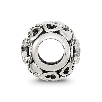 Sterling Silver Reflections CZ Letter H Bead