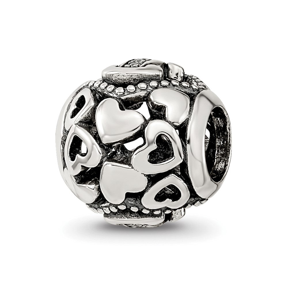 Sterling Silver Reflections CZ Letter I Bead