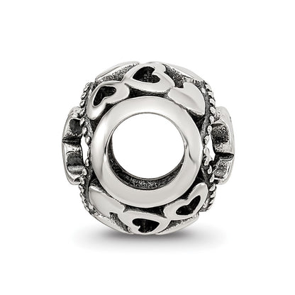 Sterling Silver Reflections CZ Letter K Bead