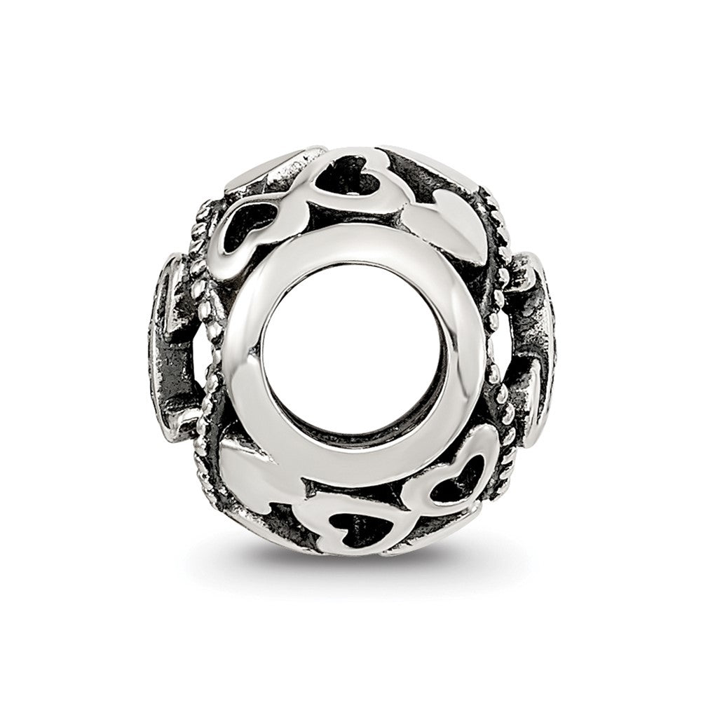 Sterling Silver Reflections CZ Letter L Bead