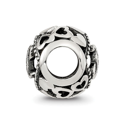 Sterling Silver Reflections CZ Letter L Bead