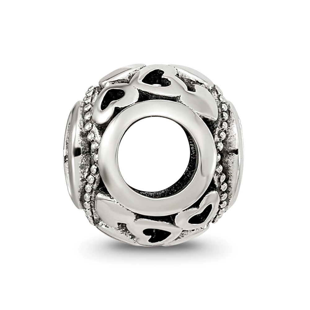 Sterling Silver Reflections CZ Letter O Bead
