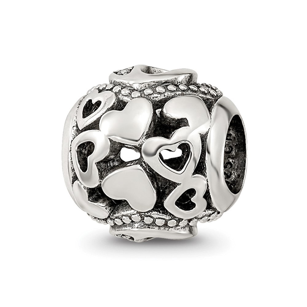 Sterling Silver Reflections CZ Letter O Bead