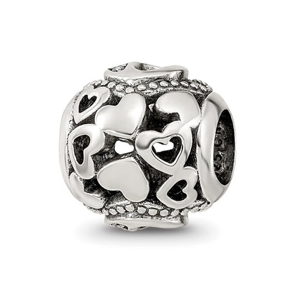 Sterling Silver Reflections CZ Letter O Bead