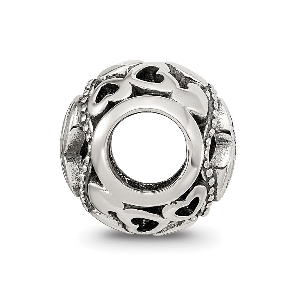 Sterling Silver Reflections CZ Letter P Bead