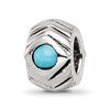 Sterling Silver Reflections Turquoise Bead