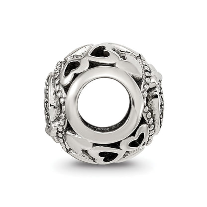 Sterling Silver Reflections CZ Letter Q Bead