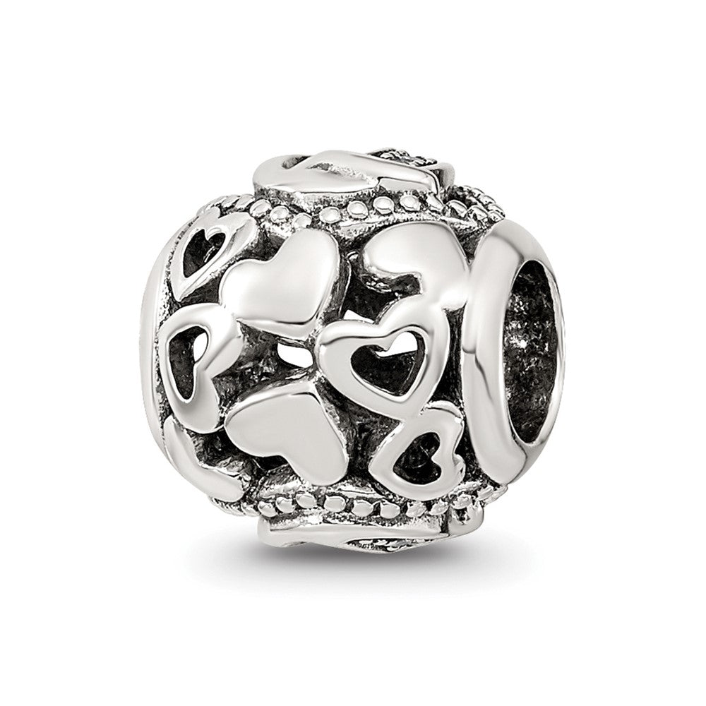 Sterling Silver Reflections CZ Letter Q Bead