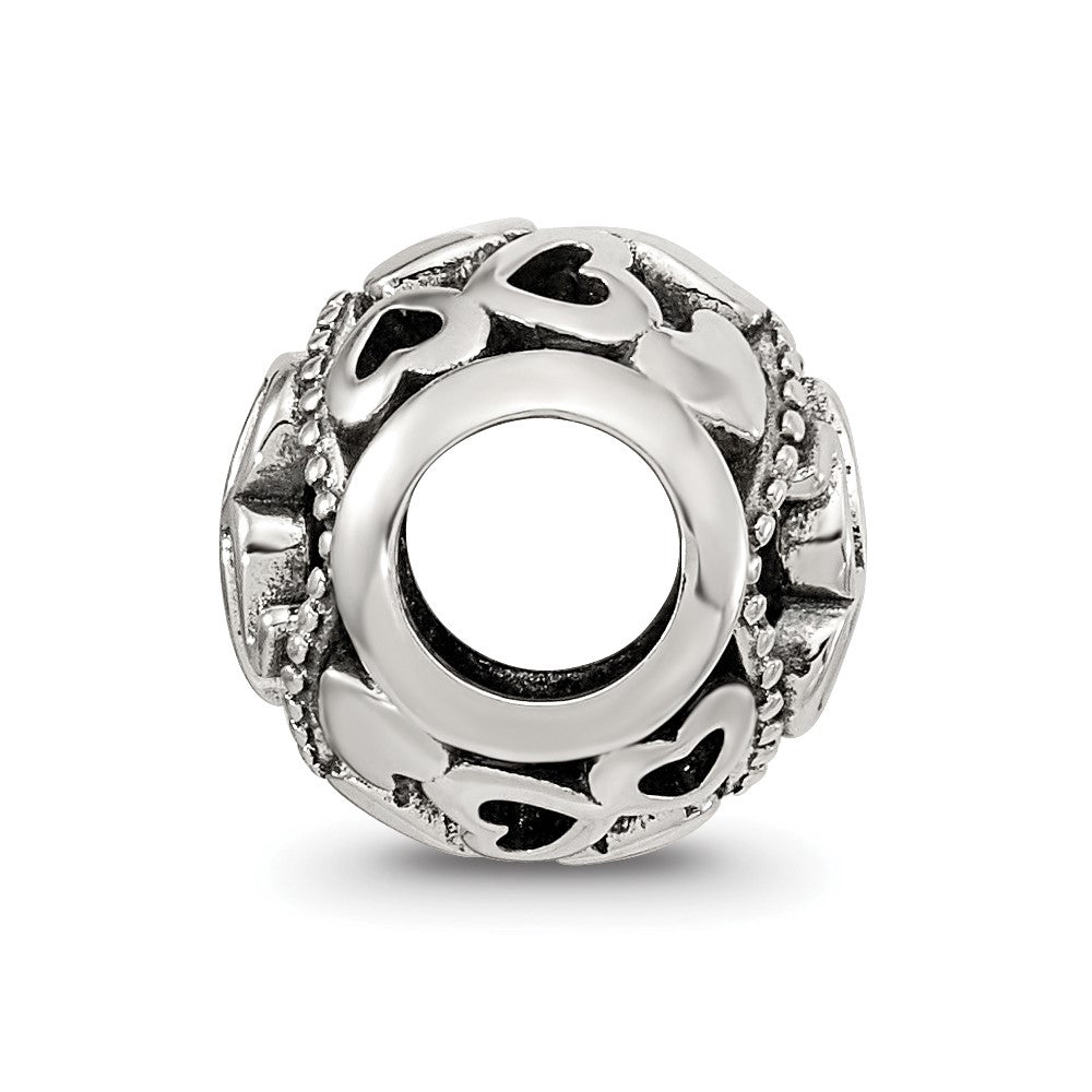 Sterling Silver Reflections CZ Letter R Bead