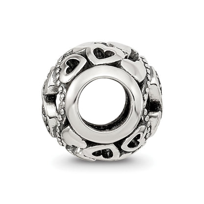 Sterling Silver Reflections CZ Letter S Bead