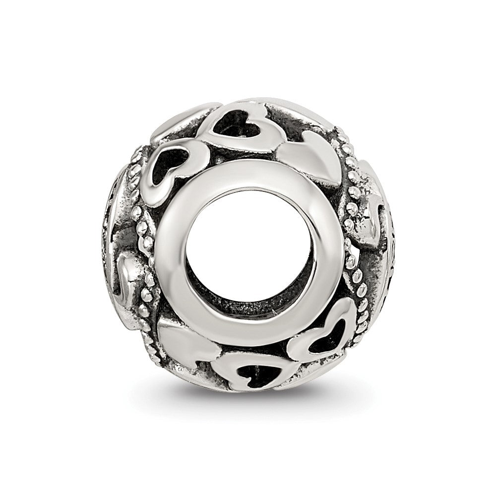 Sterling Silver Reflections CZ Letter J Bead