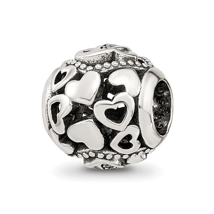 Sterling Silver Reflections CZ Letter J Bead