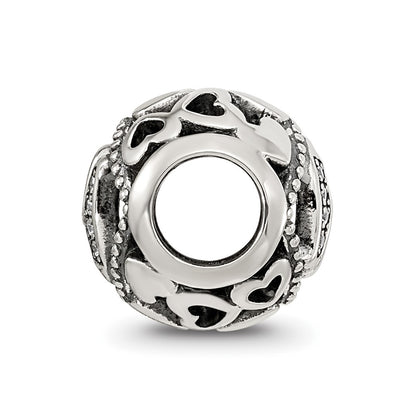 Sterling Silver Reflections CZ Letter Y Bead