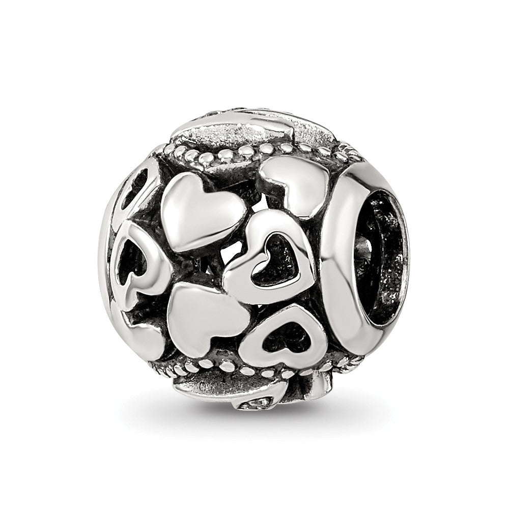 Sterling Silver Reflections CZ Letter Z Bead