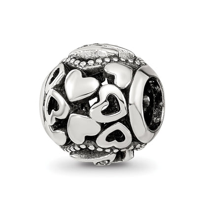 Sterling Silver Reflections CZ Letter Z Bead