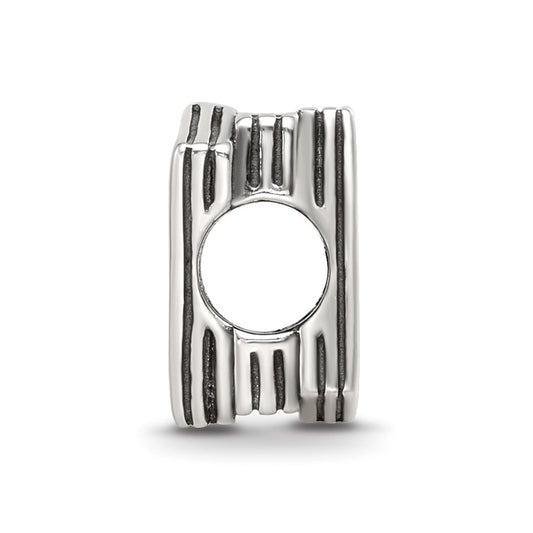 Sterling Silver Reflections Antiqued Number One Teacher Text Book Bead